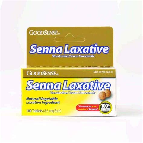 Senna Laxative Tablet 100 Count