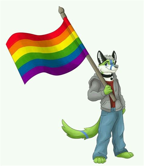 Furry Gay Pride Flag Cafelalaf