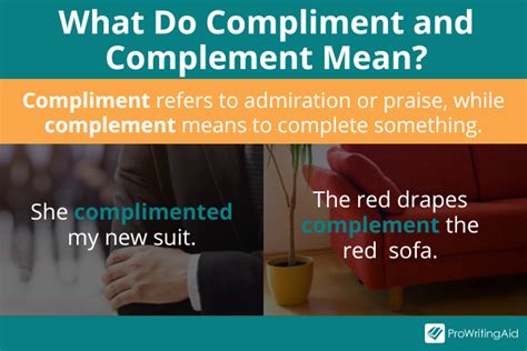 Compliment Vs Complement Whats The Difference