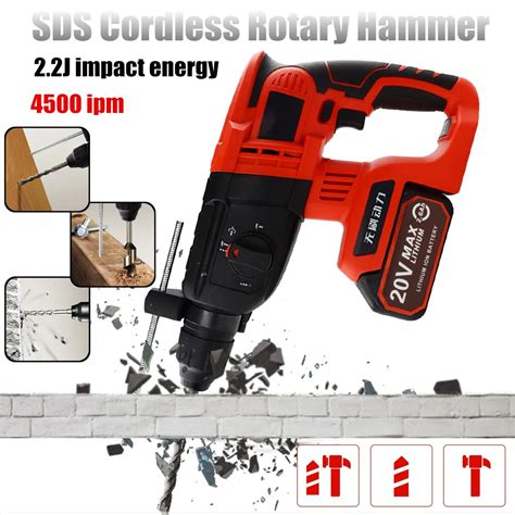 SDS Durable Electric Cordless Hammer 220V With 2 Battery Brushless