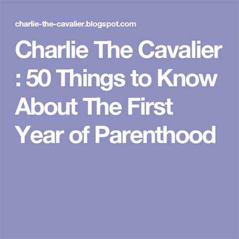 Charlie The Cavalier 50 Things To Know About The First Year Of