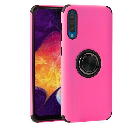 Samsung Galaxy A50 Magnetic Ring Holder Cover Hotpink