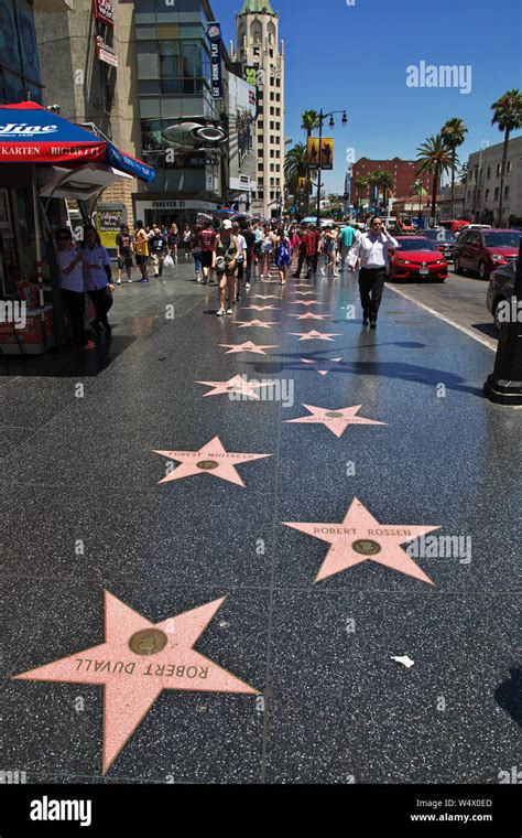 Alley Of Stars In Hollywood Los Angeles California Usa Stock Photo