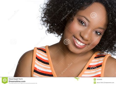 Smiling Black Woman Stock Photography Image 10206982