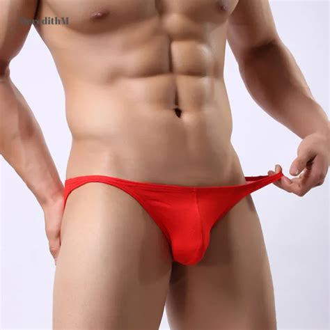 Mereditm Men Sexy Mini Boxer Briefs Underwear Comfy Enhance Buckle Pouch Bikini Boxers Shorts