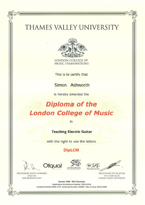 Diploma in music course is centered upon practical work, this degree provides students with the skills required for a career in music, including composition, orchestration and arrangement and the practical implementation of historical knowledge. Simon Ashworth - About Me