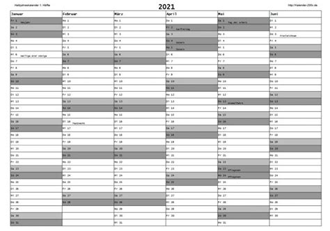 Kalender 2021 mit kalenderwochen und den schulferien und feiertagen von bayern. Pdf Kalender Urlaubsplaner 2021 Zum Ausdrucken