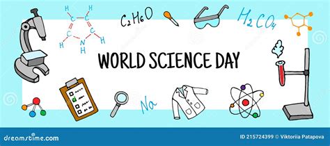 World Science Day Poster Or Banner Background Vector Illustration