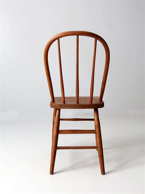 Antique Spindle Back Chair 86 Vintage