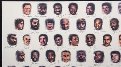 Lot Detail Nba 50 Greatest Players Litho Completely Signed In 29x43
