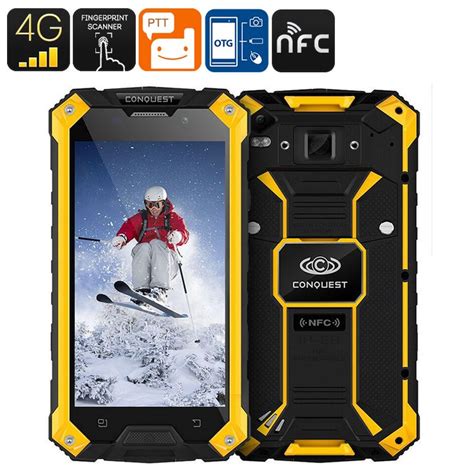 Conquest S6fp Rugged Smartphone Ip68 Gorilla Glass Quad Core Cpu