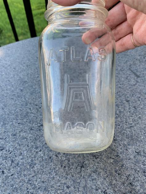 Vintage Atlas Mason Jar 3 Cup Old 3 Available Etsy
