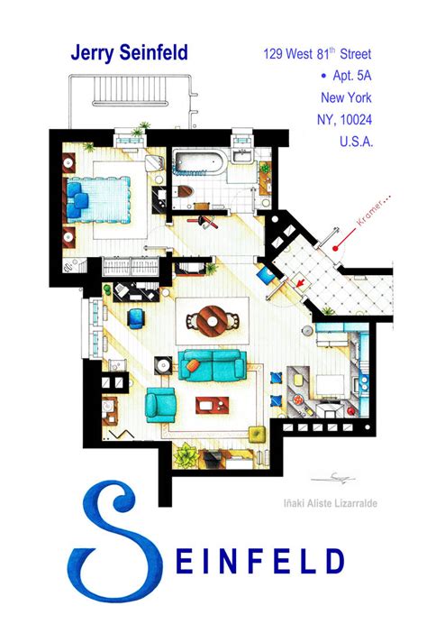 Jerry Seinfeld Apartment Floorplan Updated By Nikneuk On Deviantart