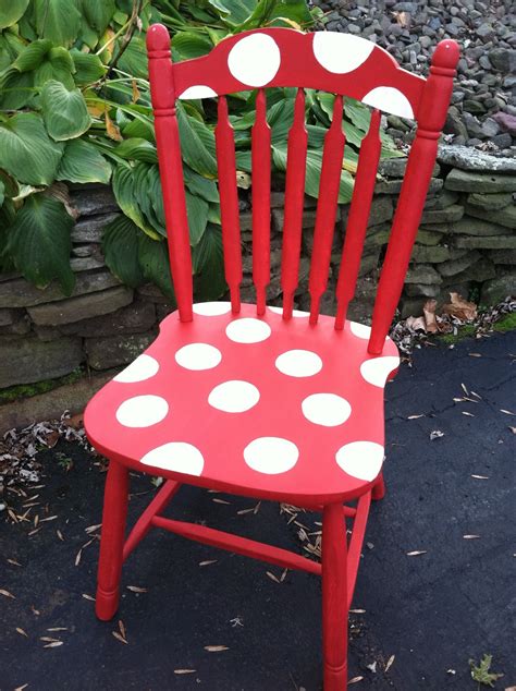 Shop with afterpay on eligible items. The Blessed Nest: Hand Painted Polka Dot Chair For Sale