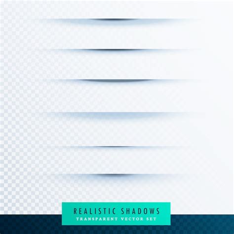 Free Vector Realistic Shadows Set