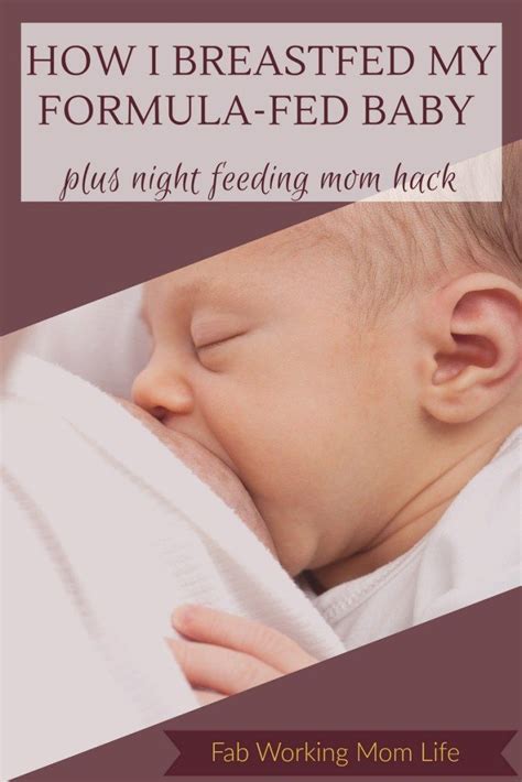 How I Breastfed My Formula Fed Baby Formula Fed Babies Breastfeeding