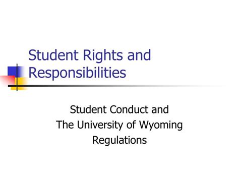 Ppt Student Rights And Responsibilities Powerpoint Presentation Free