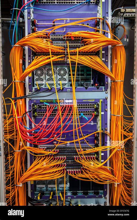 Network Server Cables High Resolution Stock Photography And Images Alamy