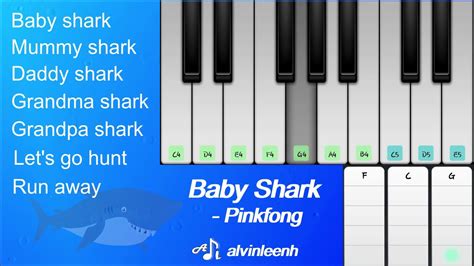 Piano Notes To Keys Shefalitayal - baby shark piano sheet roblox