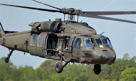 Uh 60 Black Hawk Helicopter Landing Stock Editorial Photo