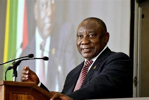South african president cyril ramaphosa speaks to the media while visiting a shopping centre which was . Ramaphosa to address South Africa on Covid-19 lockdown on ...