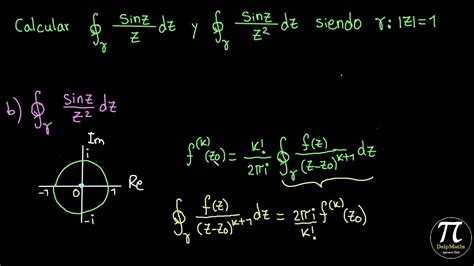 Ejemplo 3 Fórmula Integral De Cauchy Generalizada Youtube