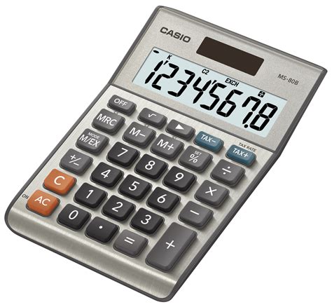 Casio Ms 80b Standard Function Desktop Calculator Office