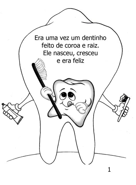 Atividade Sobre Higiene A História Do Dentinho Para Montar Livrinho