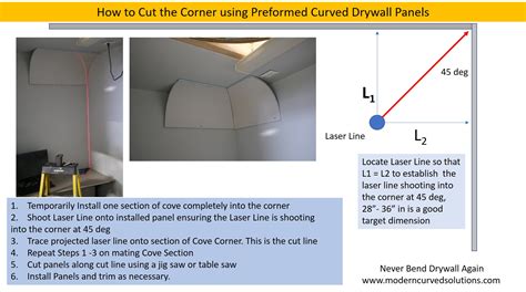 How To Cut The Corner Using Preformed Curved Drywall Panels