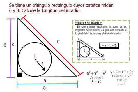 Se Tiene Un Triángulo Rectángulo Cuyos Catetos Miden 6 Y 8calcule La