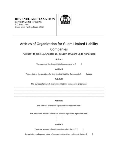 They can protect the personal assets of llc asset protection. Guam Articles of Organization - Free Template Form