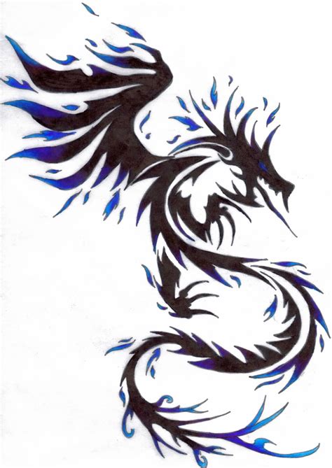 Tattoo artists particularly love the dragon drawings with tribal patterns in them. Cool Tribal Dragon Tattoo Design By Dragon Tribal
