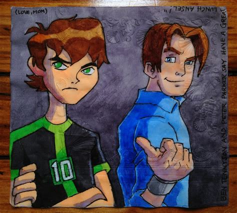 Daily Napkins Ben Tennyson Ben 10 Omniverse And Peter Parker
