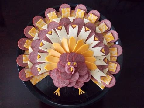 Turkey Cheese Board Thanksgiving Snacks Thanksgiving Treats