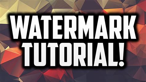 How To Make A Watermark For Youtube Videos In Photoshop Youtube