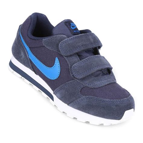 Tênis Infantil Nike Md Runner 2 Velcro Masculino Marinho E Azul Zattini