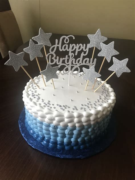 Blue And White Cake Cake White Cake Bakery