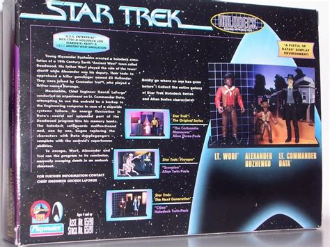 star trek holodeck series “a fistful of datas” collector set by playmates figurefan zero