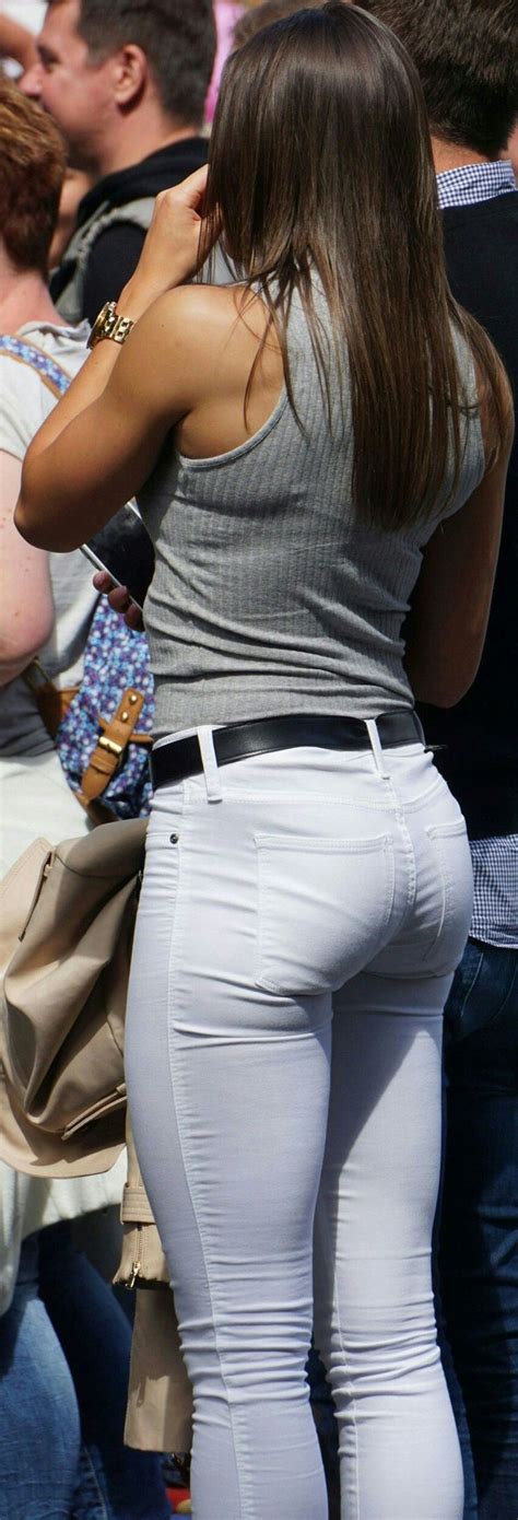 fashion white pants sexy women jeans booty jeans sexy jeans girl