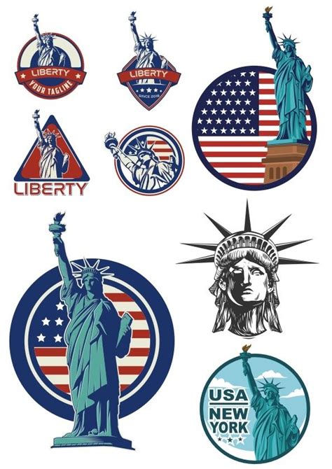 Usa Liberty Statue Logo Vector Free Vector Cdr Download