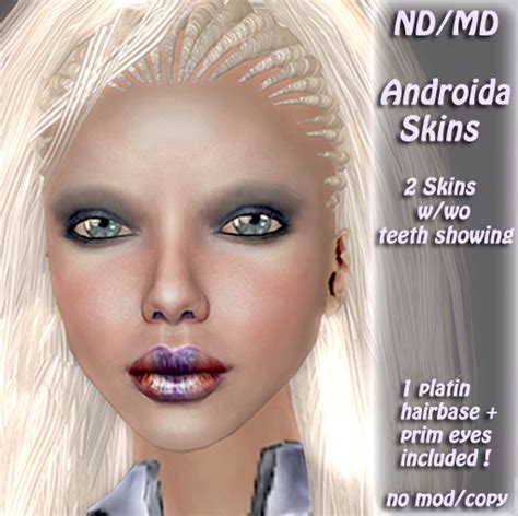Second Life Marketplace Ndmd Androida Skins Female Android Skins