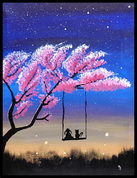 Night Sky Painting Ideas Harunmudak