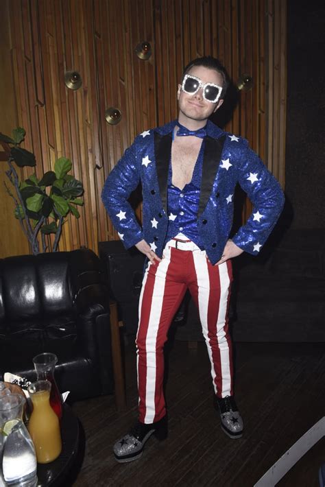 Chris Colfer As Elton John Celebrity Halloween Costumes 2019