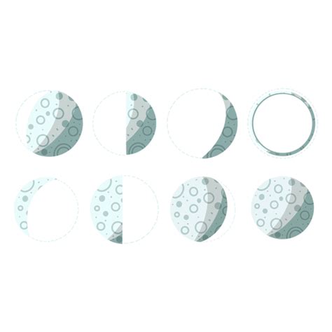 Moon Phases Illustration Transparent Png And Svg Vector File