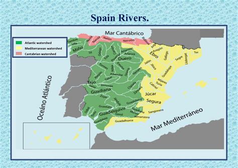 Rivers In Spain Map