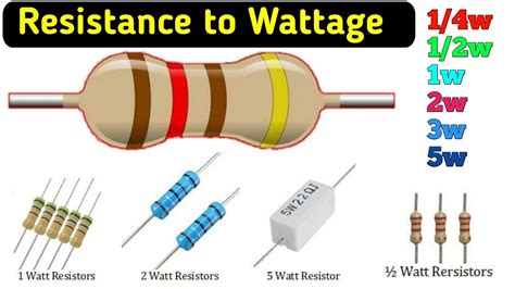 How To Determine Resistor Wattage Resistor Watt केसे पहचाने