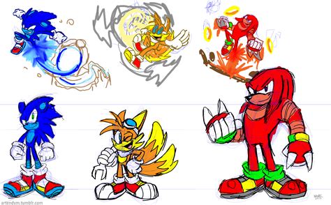 Sonic Characters Redesign