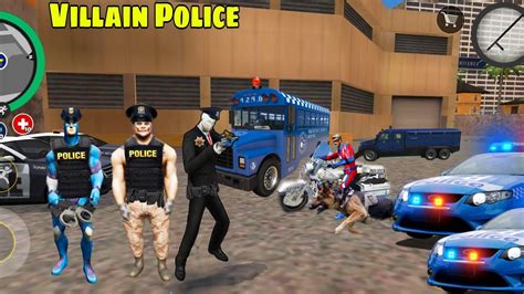 Dangerous Villain and Slenderman Become Police in Rope Hero Vice Town