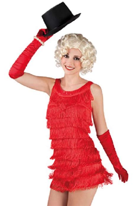 charleston kleid diana rot 20er jahre fransenkleid für damen kostüme 20er and 30er jahre