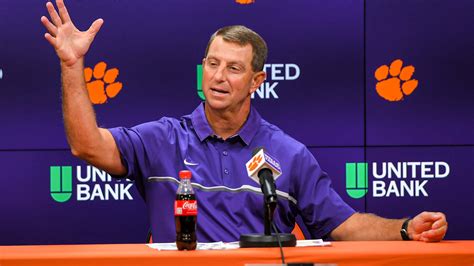 Clemson football coach Dabo Swinney reacts to ACC adding Stanford, Cal, SMU width=